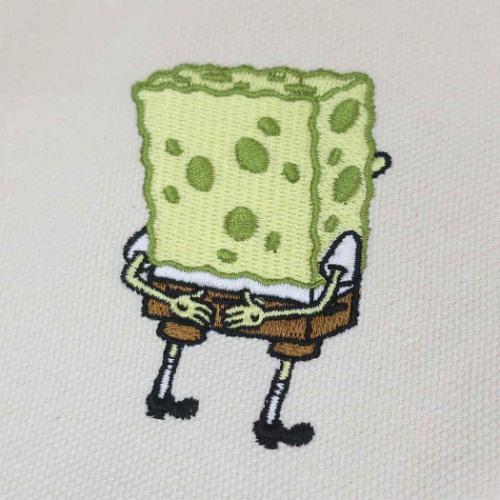 スポンジボブ ショルダーバッグ キャンバッグ 後ろ姿 キャラクター グッズ