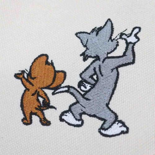 トム＆ジェリー ショルダーバッグ キャンバッグ 後ろ姿 ワーナーブラザース キャラクター グッズ