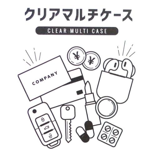 スヌーピー ミニポーチ クリアマルチケースSS T ピーナッツ キャラクター グッズ メール便可