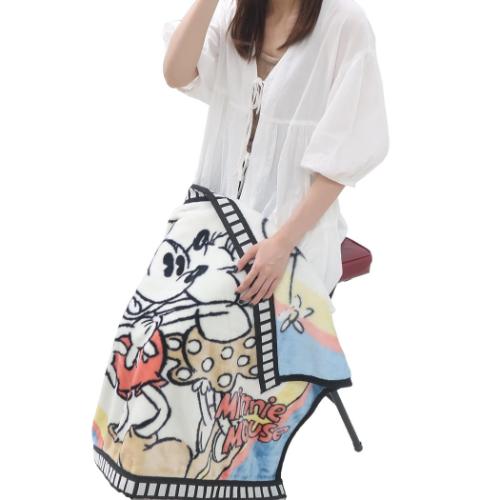 ミッキー&ミニー ひざ掛け毛布 マイヤーブランケット ナチュラルフィルム ディズニー キャラクター グッズ