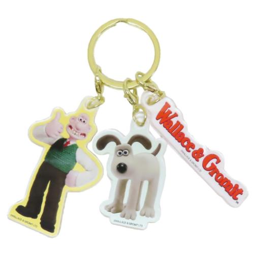 ウォレスとグルミット キーリング 3チャームキーホルダー スタンダード かわいい グッズ メール便可