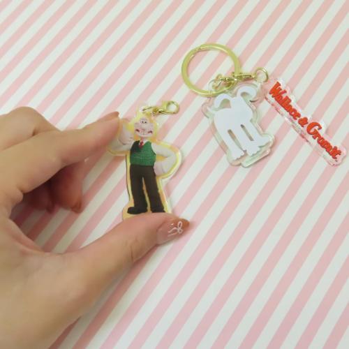 ウォレスとグルミット キーリング 3チャームキーホルダー スタンダード かわいい グッズ メール便可