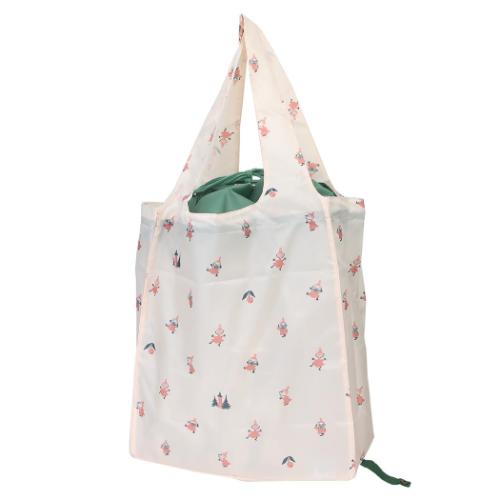 ムーミン エコバッグ ワイド底板付エコバッグ ルンルン 北欧 キャラクター グッズ メール便可