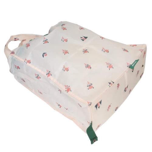 ムーミン エコバッグ ワイド底板付エコバッグ ルンルン 北欧 キャラクター グッズ メール便可