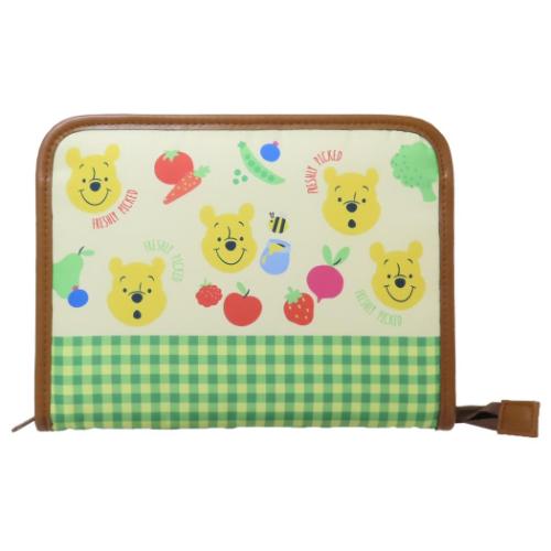 くまのプーさん 母子手帳ケース ファスナージャバラマルチケース 野菜柄 ディズニー キャラクター グッズ メール便可