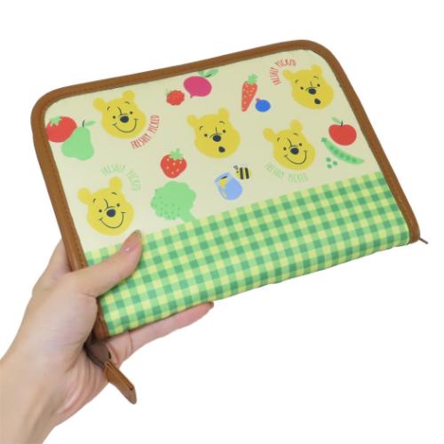 くまのプーさん 母子手帳ケース ファスナージャバラマルチケース 野菜柄 ディズニー キャラクター グッズ メール便可
