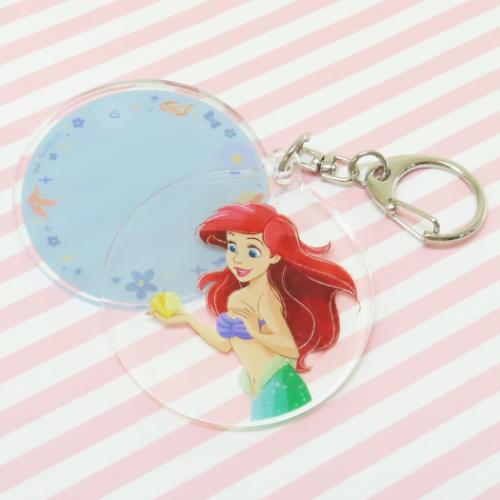 リトルマーメイド キーホルダー スライドキーホルダー アリエル ディズニープリンセス キャラクター グッズ メール便可