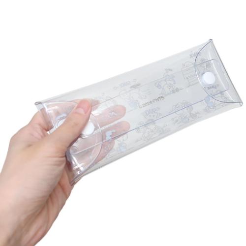 スヌーピー クリアポーチ クリアマルチケース スリム SMACK ピーナッツ キャラクター グッズ メール便可