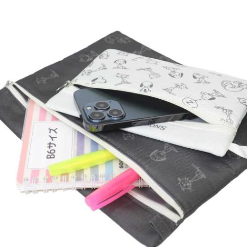 スヌーピー ミニポーチ 2Pステーショナリーポーチ スヌーピー＆ファーロン ピーナッツ キャラクター グッズ メール便可