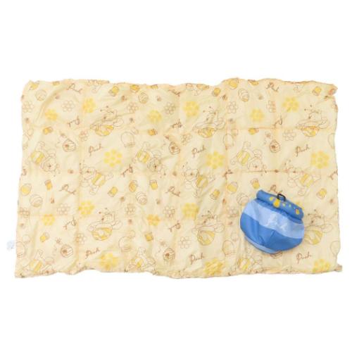 くまのプーさん ひざ掛け毛布 ポーチ付きブランケット ハニービーイエロー ディズニー キャラクター グッズ