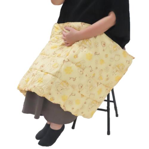 くまのプーさん ひざ掛け毛布 ポーチ付きブランケット ハニービーイエロー ディズニー キャラクター グッズ