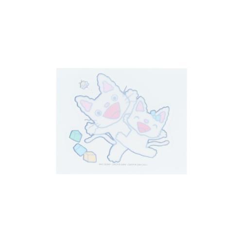 ノンタン ダイカットシール クリアステッカー B 絵本キャラクター グッズ メール便可