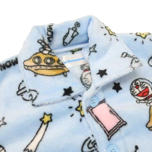 アイムドラえもん キッズファッション 総柄長袖ニットシャツ サックス サンリオ アニメキャラクター グッズ