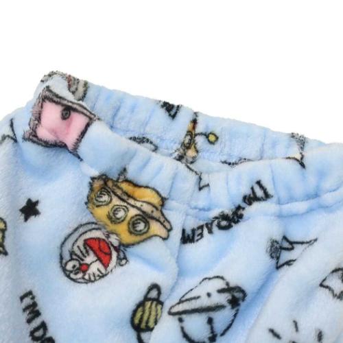 アイムドラえもん キッズファッション 総柄長袖ニットシャツ サックス サンリオ アニメキャラクター グッズ