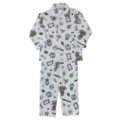 アイムドラえもん キッズファッション 総柄長袖ニットシャツ グレー サンリオ アニメキャラクター グッズ