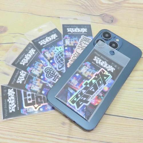 電音部 ダイカットシール ホログラムステッカー ロゴ 真新宿GR学園 キャラクター グッズ メール便可