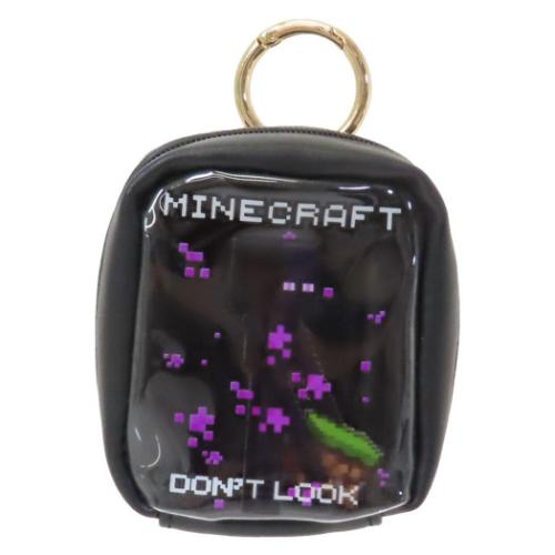 マインクラフト クリアポーチ カラビナ付きミニポーチ エンダーマン Minecraft ゲームキャラクター グッズ