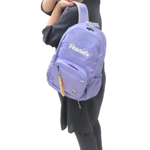 スヌーピー リュック RE-PET スマートデイパック BK ジョークール ピーナッツ キャラクター グッズ