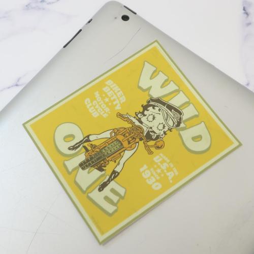 ベティブープ ビッグシール アウトドアステッカー バイク BETTY BOOP キャラクター グッズ メール便可