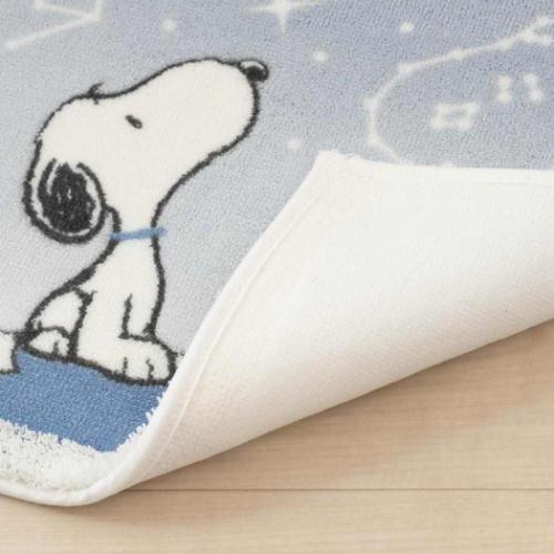 スヌーピー トイレ用品 ロングトイレマット 星空スヌーピー ブルーグレー ピーナッツ キャラクター グッズ