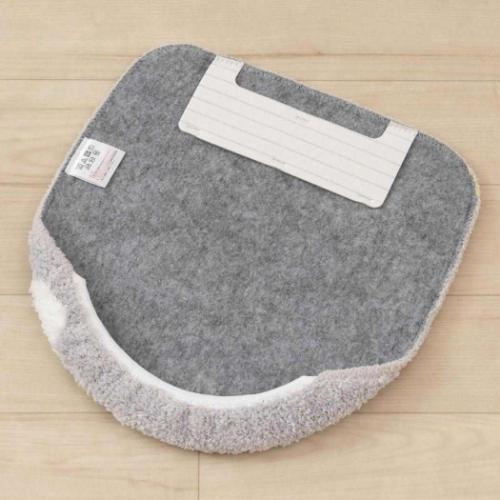シマエナガちゃん トイレ用品 トイレふたカバー グレー かわいい グッズ