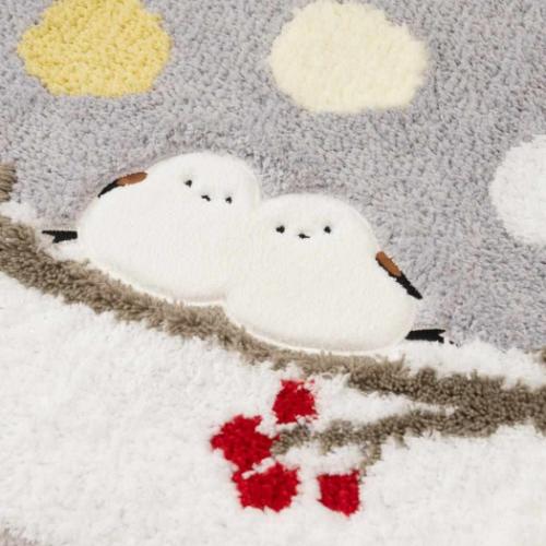 シマエナガちゃん トイレ用品 トイレマット グレー かわいい グッズ