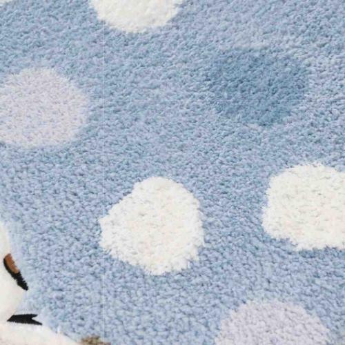 シマエナガちゃん トイレ用品 ロング トイレマット ブルー かわいい グッズ