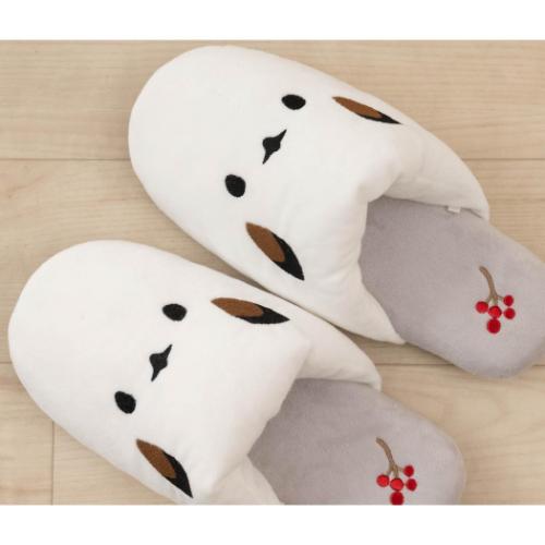 シマエナガちゃん トイレ用品 スリッパ グレー かわいい グッズ