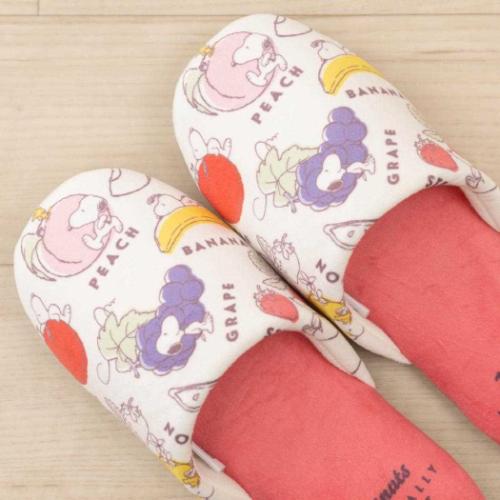 スヌーピー トイレ用品 スリッパ フレッシュフルーツ レッド ピーナッツ キャラクター グッズ