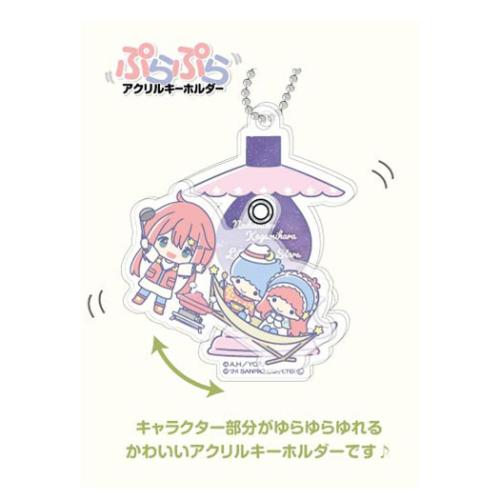 ゆるキャン SEASON3xサンリオキャラクターズ キーリング ぷらぷらアクリルキーホルダー 全6種 サンリオ グッズ メール便可