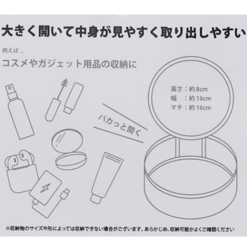 スヌーピー コスメポーチ サークルコスメポーチ ヴィンテージトラベル ネイビー ピーナッツ キャラクター グッズ