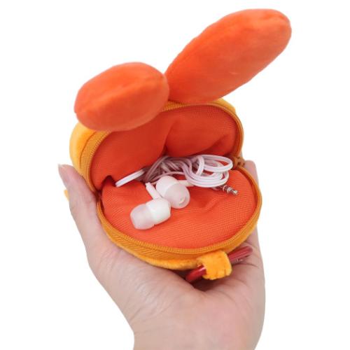 パワーパフガールズ ミニポーチ カラビナ付きぬいぐるみファスナーマスコット ブロッサム キャラクター グッズ