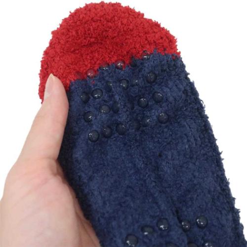 ペコちゃん 女性用防寒靴下 もこもこルームソックス ネイビー キャラクター グッズ