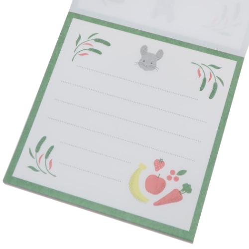 アニマル百貨店 メモ帳 メモパッド スクエア チンチラ どうぶつ 伝言 事務用品 グッズ メール便可