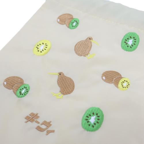 アニマル百貨店 巾着袋 刺繍巾着 キーウィ どうぶつ 小物入れ グッズ メール便可