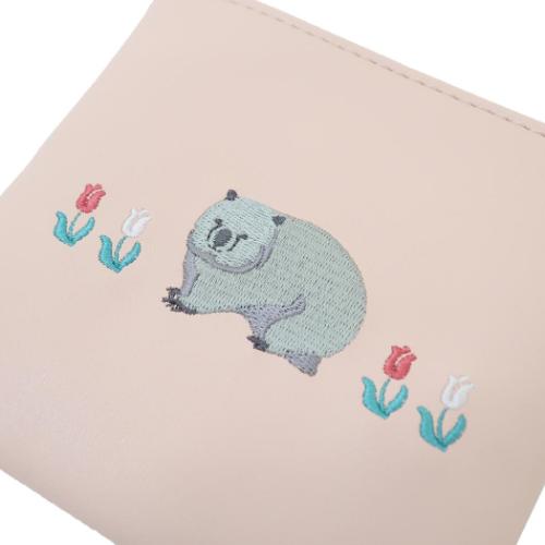 アニマル百貨店 ミニポーチ ミニフラットポーチ ウォンバット どうぶつ かわいい グッズ メール便可