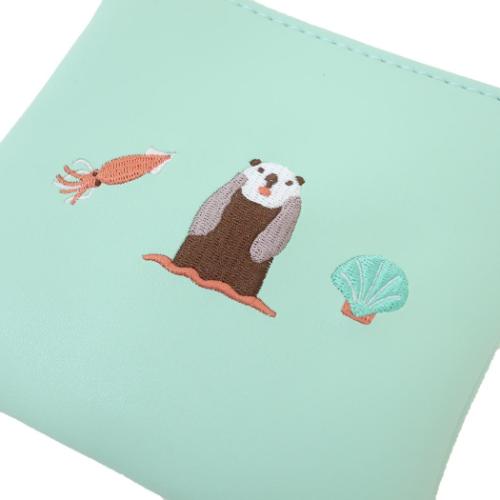 アニマル百貨店 ミニポーチ ミニフラットポーチ ラッコ どうぶつ かわいい グッズ メール便可