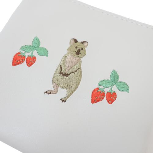 アニマル百貨店 ミニポーチ ミニフラットポーチ クオッカワラビー どうぶつ かわいい グッズ メール便可