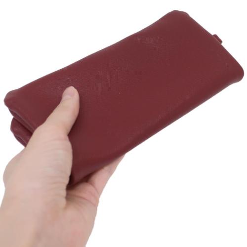 ペンポーチ フラットトレーペンケース ボルドー シンプル グッズ メール便可