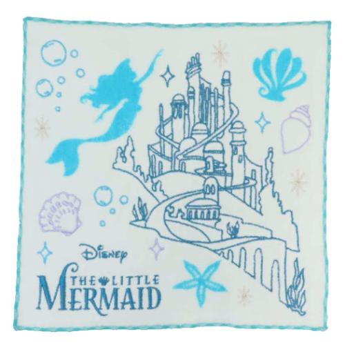 リトルマーメイド ミニタオル シャーリングハンカチタオル シーキャッスル ディズニープリンセス キャラクター グッズ メール便可