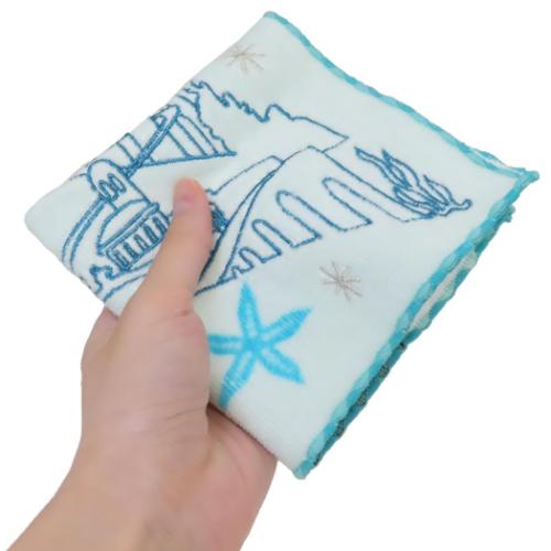 リトルマーメイド ミニタオル シャーリングハンカチタオル シーキャッスル ディズニープリンセス キャラクター グッズ メール便可