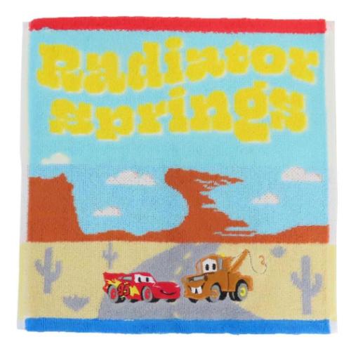 カーズ ミニタオル ジャガードハンカチタオル ラジエータースプリングス ディズニー キャラクター グッズ メール便可