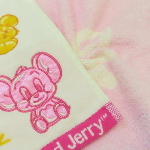 トムとジェリー フェイスタオル シャーリングロングタオル キャンディーチュチュ ワーナーブラザース キャラクター グッズ メール便可