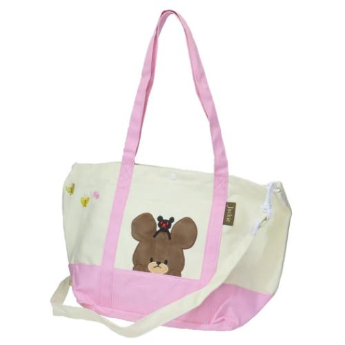 くまのがっこう 手提げかばん トートバッグ ひょっこりジャッキー 絵本キャラクター グッズ