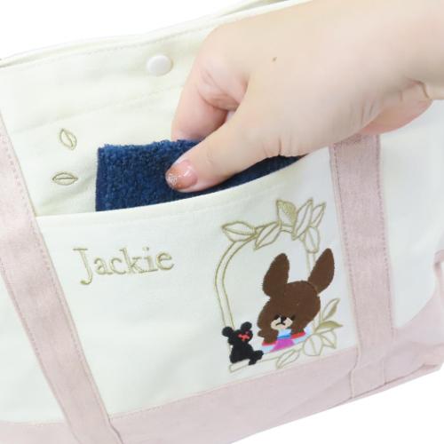 くまのがっこう 手提げかばん トートバッグ まどべのジャッキー 絵本キャラクター グッズ