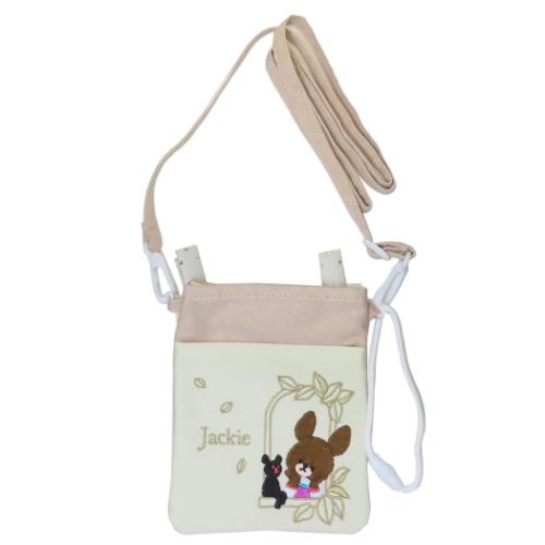 くまのがっこう スマホポーチ ショルダーポーチ まどべのジャッキー 絵本キャラクター グッズ メール便可