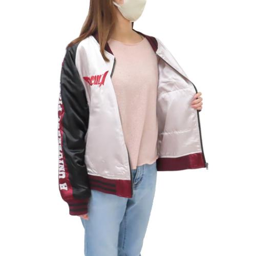 ドラキュラ スカジャン アウター レッドホラー キャラクター グッズの