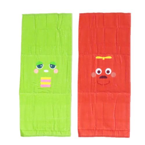 ガチャピン&ムック フェイスタオル ロングタオル 2枚セット キャラクター グッズ