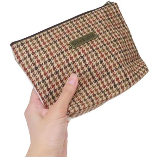 ミッフィー コスメポーチ 舟型ポーチ クラシックチェック ディックブルーナ 絵本キャラクター グッズ メール便可