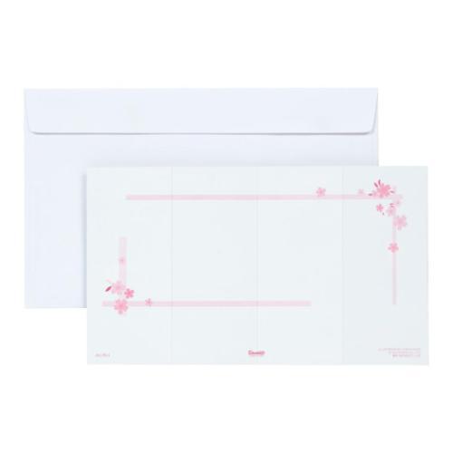 グリーティングカード ワフウ JXJ28-4 和風クリスマス 桜びょうぶ ポップアップ グッズ メール便可